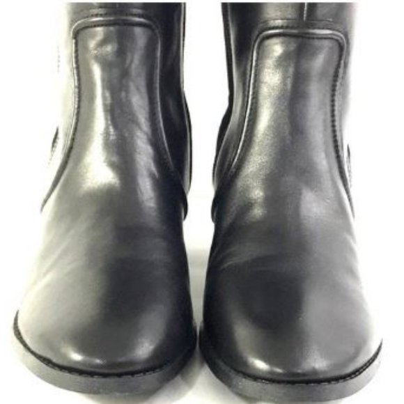 Marc Fisher Wide Calf Leather Tall Shaft Boots - Picture 11 of 12